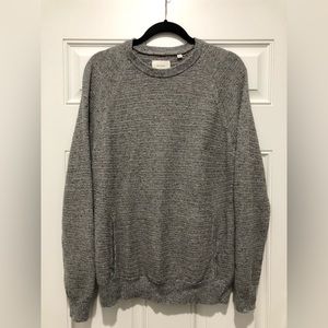 Billy Reid Mens Weave Crew Sweaters
